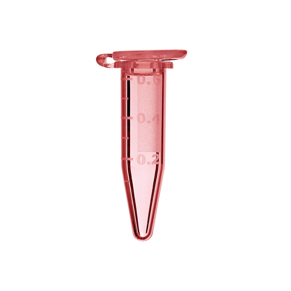 0.5 mL Microcentrifuge Tubes, Boil-Proof, Red