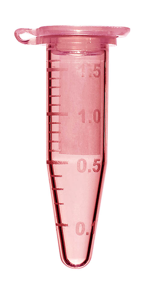 1.5 mL Microcentrifuge Tubes, Boil-Proof, Red