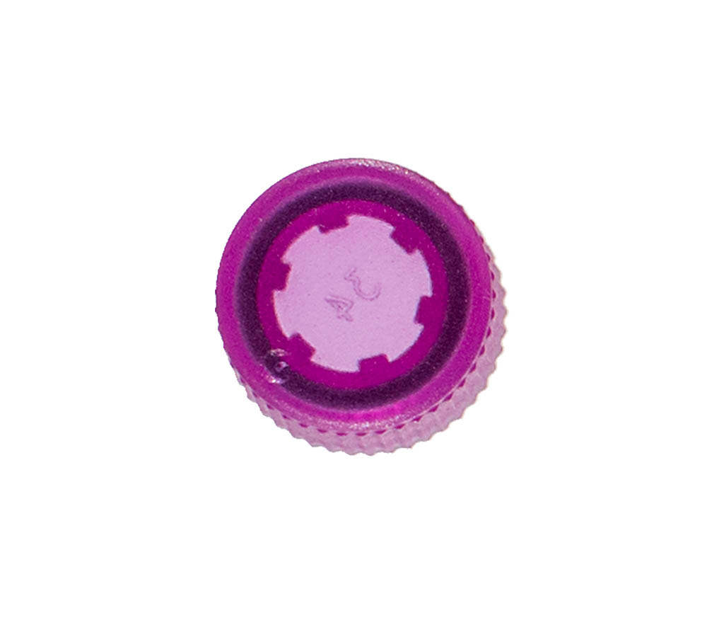 Standard Flat Screw Cap With O-Ring, Translucent Violet