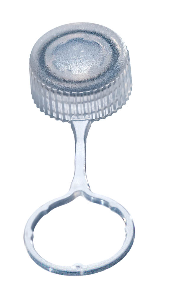Standard Tethered Flat Screw Cap With O-Ring