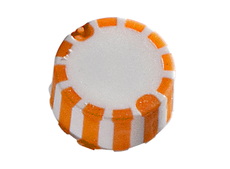 GripSeal&reg; Caps With Molded O-Ring, Orange