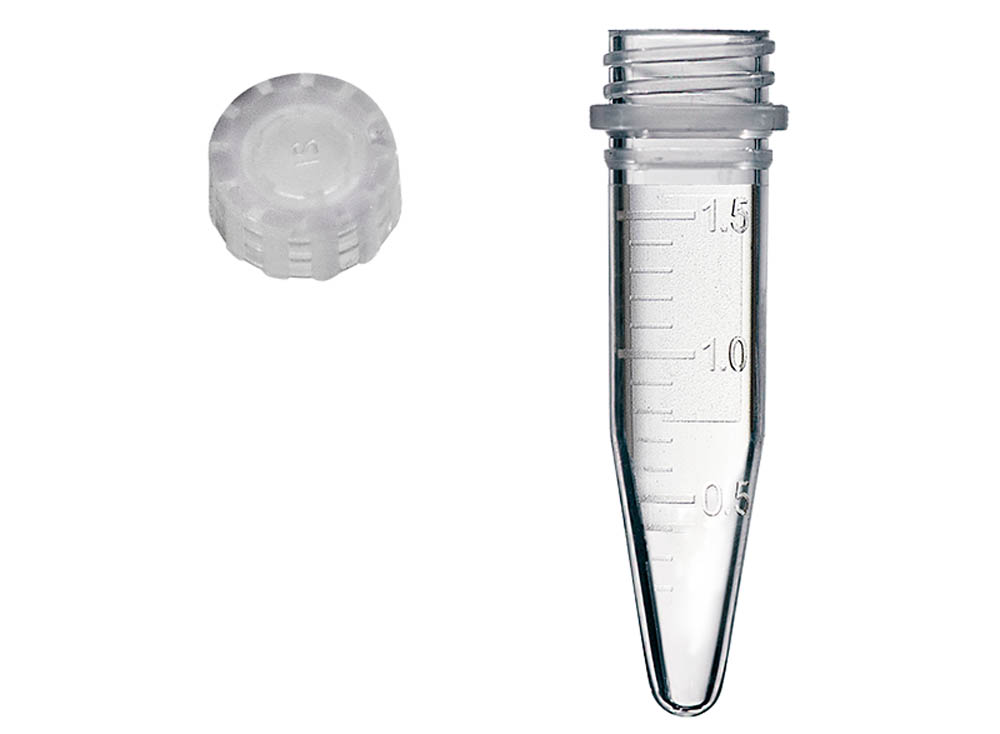 Sterile Assemblies: 1.5 mL Graduated, Conical Screw Microtubes & GripSeal&reg; Screw Caps