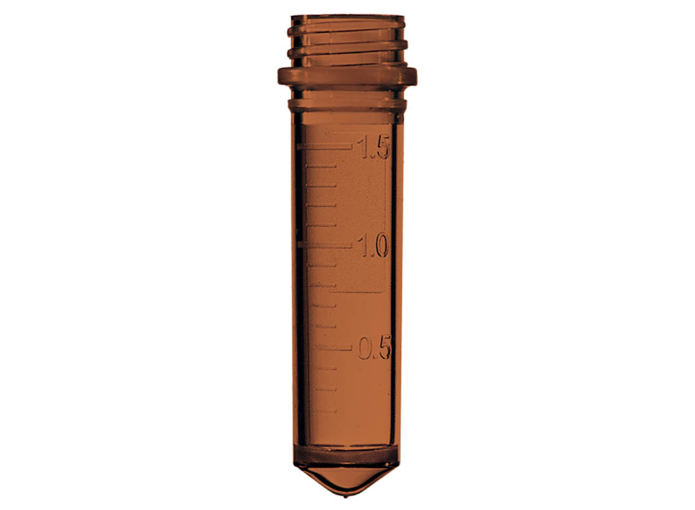 2.0 mL Screw Microtube, Conical, Graduated, Amber
