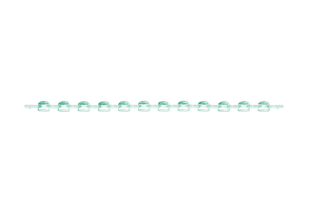 12-Strip PCR Dome Caps, Green