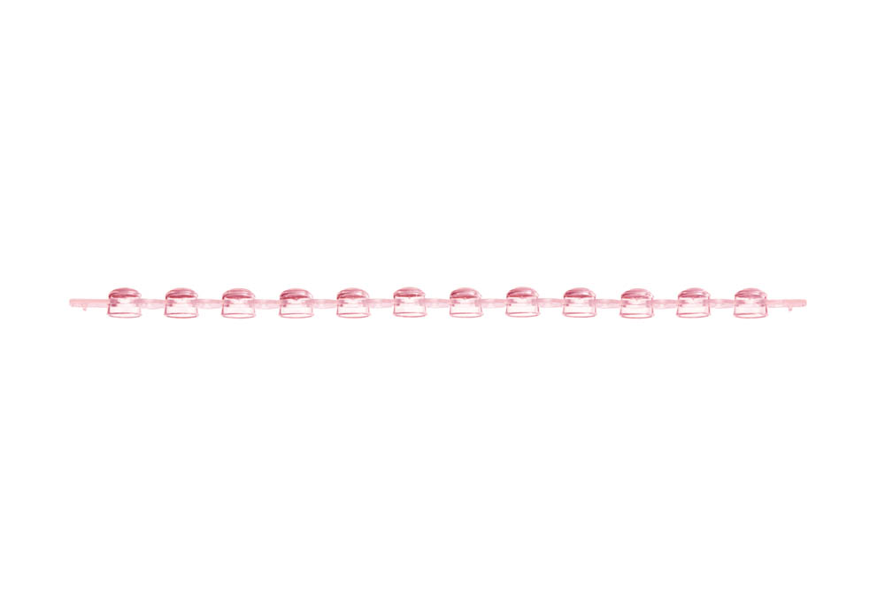 12-Strip PCR Dome Caps, Red