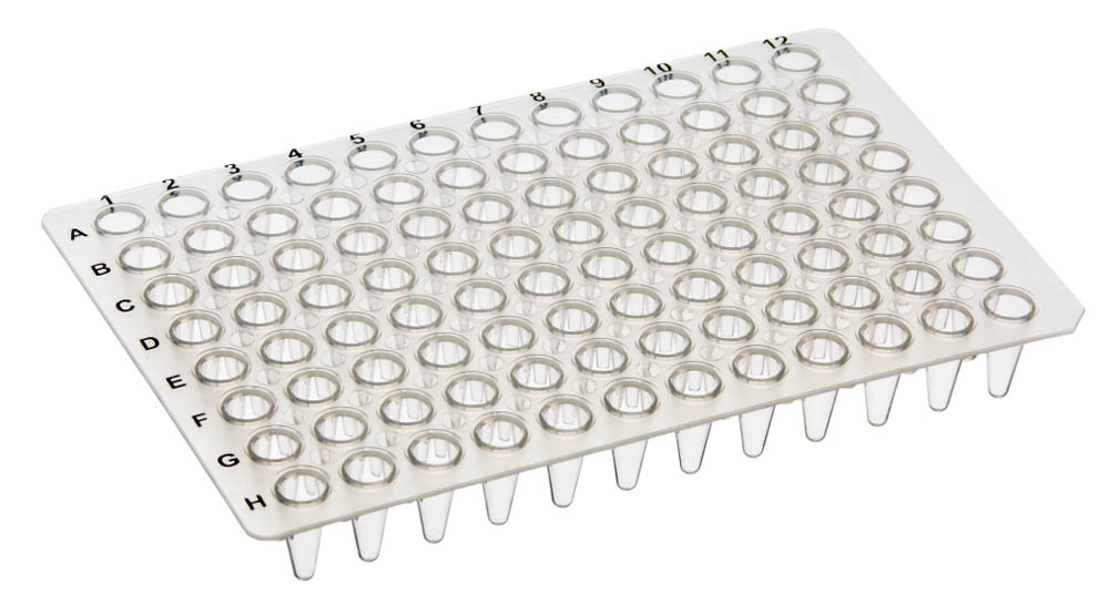 96-Well 0.1 mL Universal Non-Skirted PCR Plates, Low-Profile
