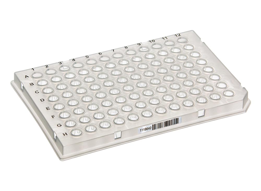 96-Well 0.1 mL PCR Plates, LightCycler&reg;-Type, Low-Profile, Barcoded