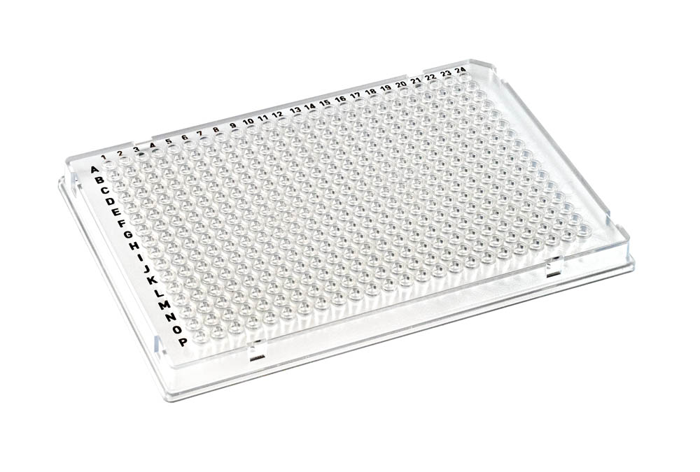 384-Well DuraFrame&reg; Rigid PCR Plates, A24 Notches, Clear