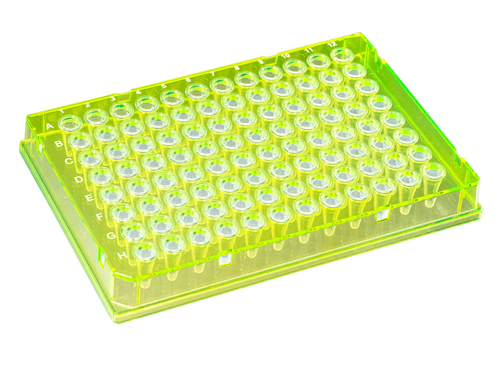 0.1 mL DuraFrame&reg; Rigid PCR Plates, Yellow