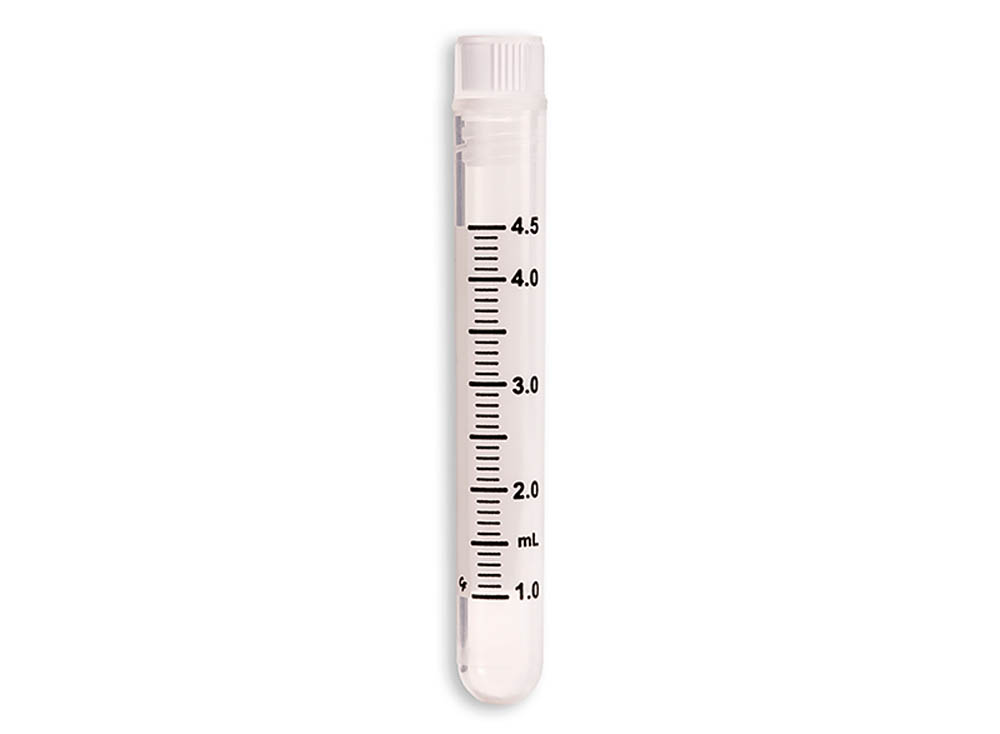 4.5 mL Cryo Tube, Internal Thread, Round Base, Sterile